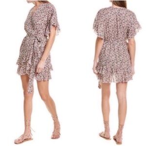 Sabina Musayev Liri Faux Wrap Floral Mini Dress